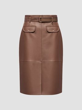Moncler Women's Skirt in Leather