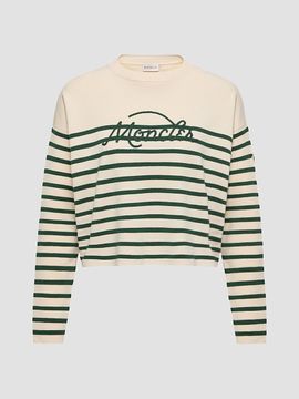 Moncler Women's Sweater in Wool with Stripes