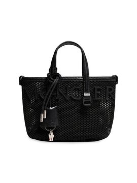 Moncler Women's Very Crossbody Bag in Mesh and Leather