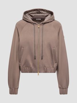 Moncler Women's Zip-Up Cardigan in Technical Fleece