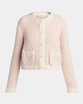 Moncler Wool-Blend Textured Cardigan