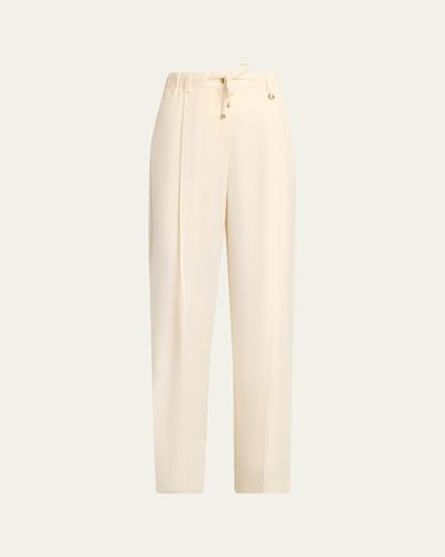 Moncler Wool Gabardine Tailored Pants