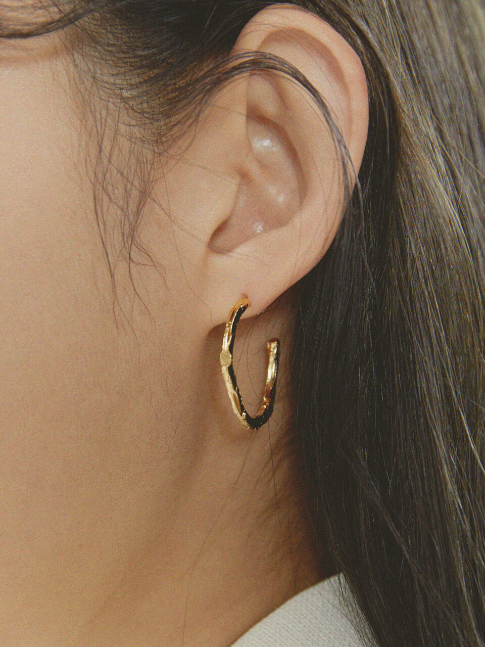 MONDAM Painting Hoop Earrings