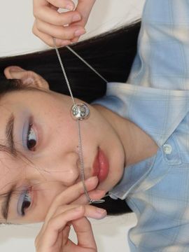 MONDAY EDITION Bold Ring Pendant Long Necklace