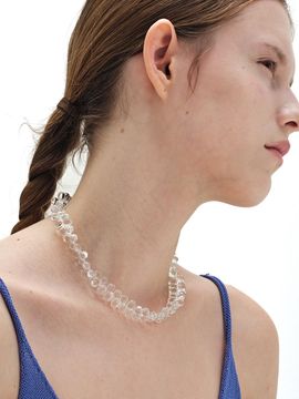 MONDAY EDITION Clear Dewdrops Necklace