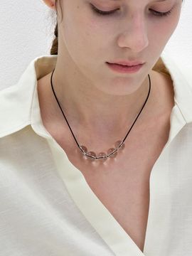 MONDAY EDITION Clear Quartz With Colored String