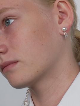 MONDAY EDITION Moonlit Loops Pearl Earrings