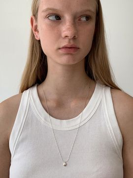 MONDAY EDITION Tiny Pebble Long Necklace
