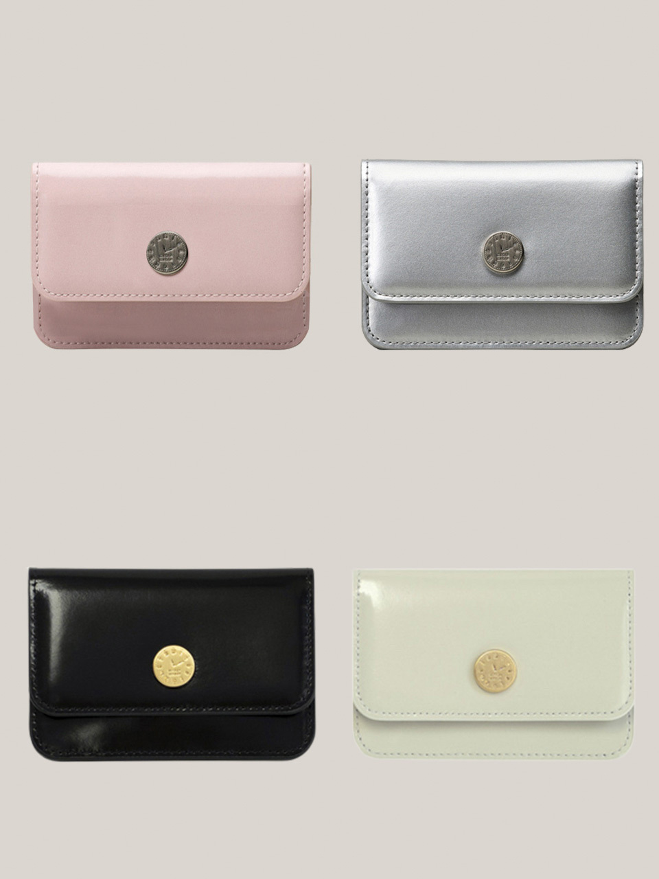 monde monde Clock Wallet_4colors