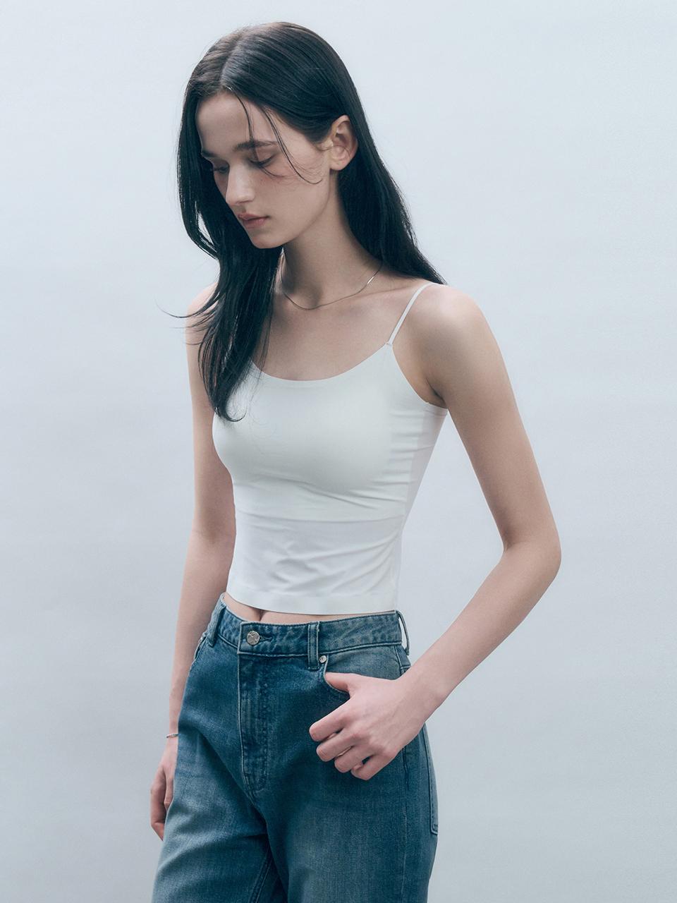 MONGDOL Cap-lined String Seamless Inner Tank Top (MDTS076)
