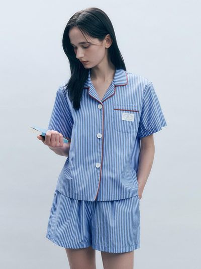 MONGDOL Comfort Cotton Stripe Short Sleeve Pajama (MDPJ001)