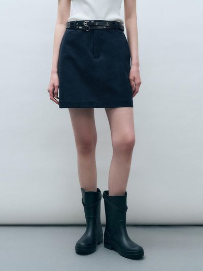 MONGDOL Signature Cotton Mini Skirt MDSK020_6 Colors