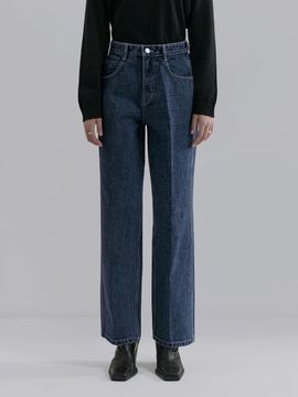 MONGDOL Signature Jeans Straight Denim Pants_Deep Blue
