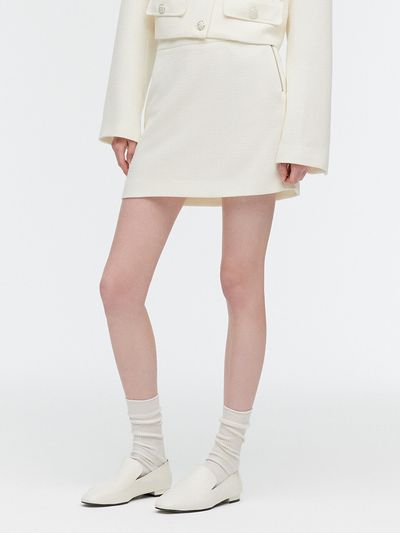 MONGDOL Tweed Mini Skirt