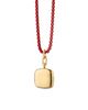 Monica Rich Kosann Monica Rich Kosann 18K Yellow Gold & Red Steel Slim Lockets Cushion Pendant Necklace, 20 - 2