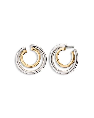 Monica Rich Kosann Monica Rich Kosann 18K Yellow Gold & Sterling Silver Sun Moon & Stars Midi Double Galaxy Wrap Hoop Earrings