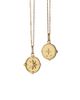 Monica Rich Kosann Monica Rich Kosann 18K Yellow Gold Diamond Mini Adventure Compass Necklace, 17 - 1