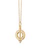 Monica Rich Kosann Monica Rich Kosann 18K Yellow Gold Diamond Mini Sundial Pendant Necklace, 16 - 2