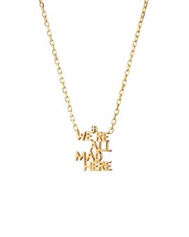 Monica Rich Kosann Monica Rich Kosann 18K Yellow Gold Diamond We're All Mad Here Necklace, 16-18
