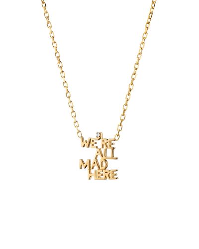 Monica Rich Kosann Monica Rich Kosann 18K Yellow Gold Diamond We're All Mad Here Necklace, 16-18