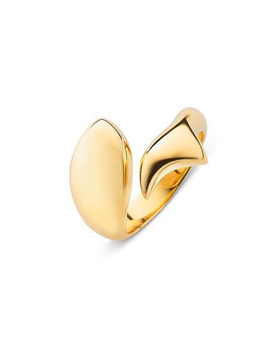 Monica Rich Kosann Monica Rich Kosann 18K Yellow Gold Perseverance Sculptural Fish Ring