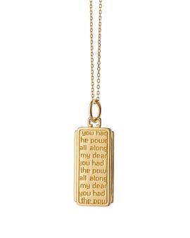 Monica Rich Kosann Monica Rich Kosann 18K Yellow Gold Power Dorothy Necklace, 17