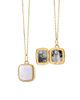 Monica Rich Kosann Monica Rich Kosann 18K Yellow Gold Slim Lockets Mother of Pearl Cushion Pendant Necklace, 16-17 - 1