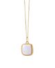 Monica Rich Kosann Monica Rich Kosann 18K Yellow Gold Slim Lockets Mother of Pearl Cushion Pendant Necklace, 16-17 - 2