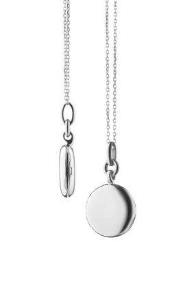 Monica Rich Kosann Monica Rich Kosann Nan Slim Round Locket Necklace