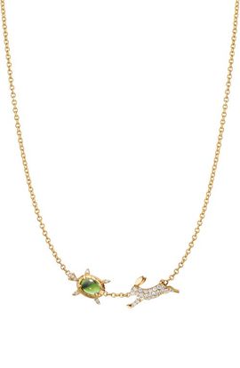 Monica Rich Kosann Monica Rich Kosann Slow & Steady Tortoise & Hare Pendant Necklace