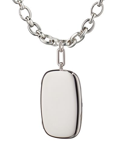Monica Rich Kosann Monica Rich Kosann Sterling Silver Finn Audrey Locket Necklace, 18