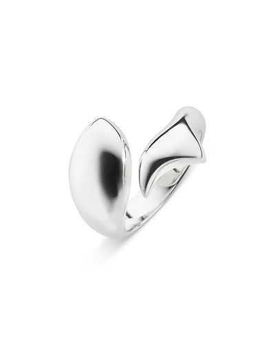 Monica Rich Kosann Monica Rich Kosann Sterling Silver Perseverance Sculptural Fish Ring