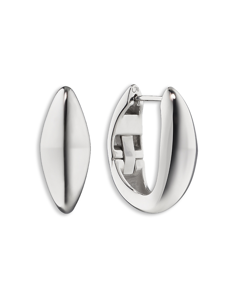 Monica Rich Kosann Monica Rich Kosann Sterling Silver Points North Huggie Hoop Earrings