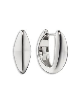 Monica Rich Kosann Monica Rich Kosann Sterling Silver Points North Huggie Hoop Earrings