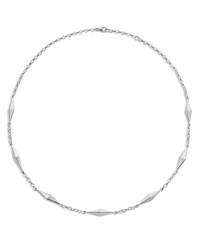Monica Rich Kosann Monica Rich Kosann Sterling Silver Points North Necklace, 17