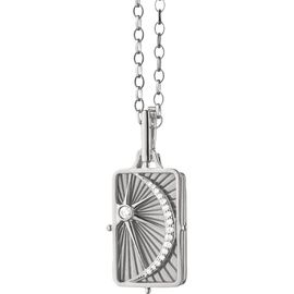 Monica Rich Kosann Monica Rich Kosann Sterling Silver Rectangular Pendant Necklace 