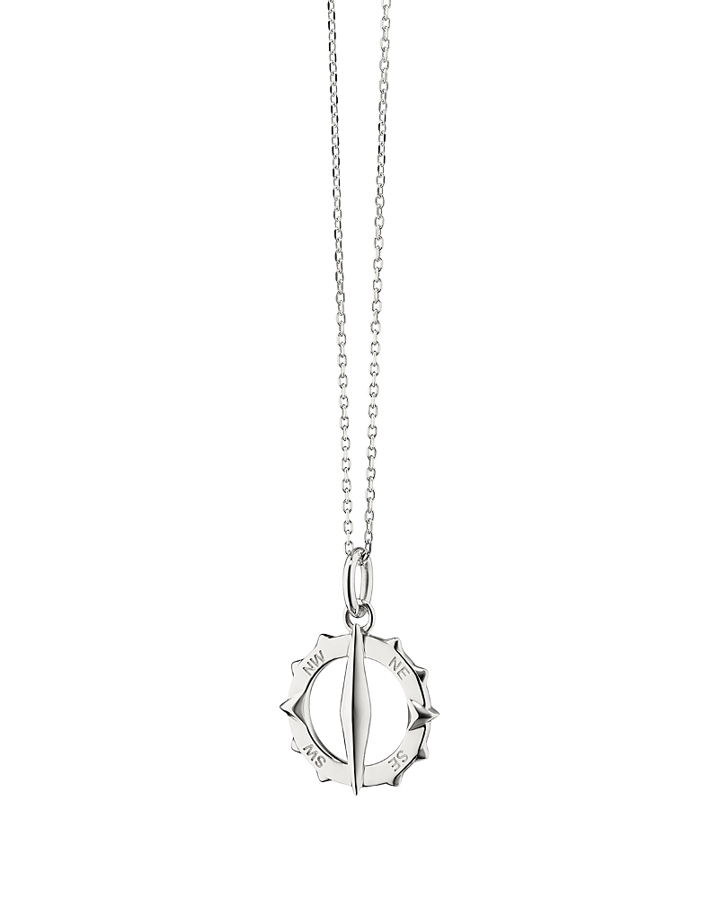 Monica Rich Kosann Monica Rich Kosann Sterling Silver Small Points North Necklace, 18