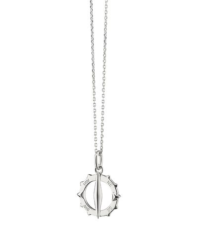 Monica Rich Kosann Monica Rich Kosann Sterling Silver Small Points North Necklace, 18