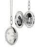 Monica Rich Kosann Monica Rich Kosann Sterling Silver Sun Moon & Stars White Sapphire Galaxy Oval Locket Pendant Necklace, 20-22 - 1