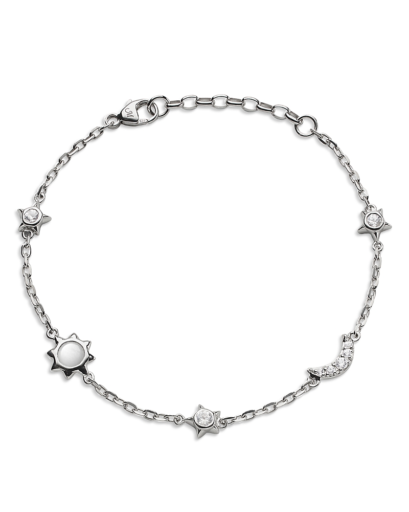 Monica Rich Kosann Monica Rich Kosann Sterling Silver White Sapphire & Moonstone Bracelet