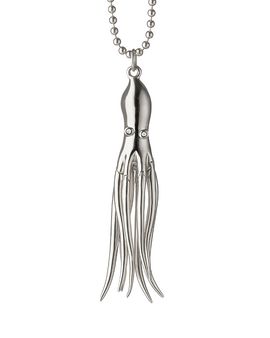 Monica Rich Kosann Monica Rich Kosann Sterling Silver White Sapphire Intuition Octopus Necklace, 30