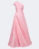 Monique Lhuillier Monique Lhuillier Draped one-shoulder bustier gown - 1