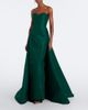 Monique Lhuillier Monique Lhuillier Draped strapless silk bustier gown - 2