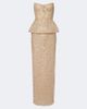 Monique Lhuillier Monique Lhuillier Embellished peplum bustier gown - 1