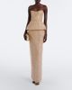 Monique Lhuillier Monique Lhuillier Embellished peplum bustier gown - 2