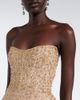 Monique Lhuillier Monique Lhuillier Embellished peplum bustier gown - 3