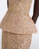 Monique Lhuillier Monique Lhuillier Embellished peplum bustier gown - 5