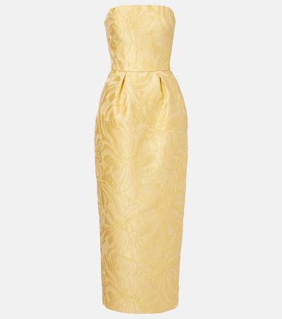 Monique Lhuillier Monique Lhuillier Floral jacquard cocktail dress