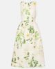 Monique Lhuillier Monique Lhuillier Floral silk satin midi dress - 1