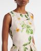 Monique Lhuillier Monique Lhuillier Floral silk satin midi dress - 4